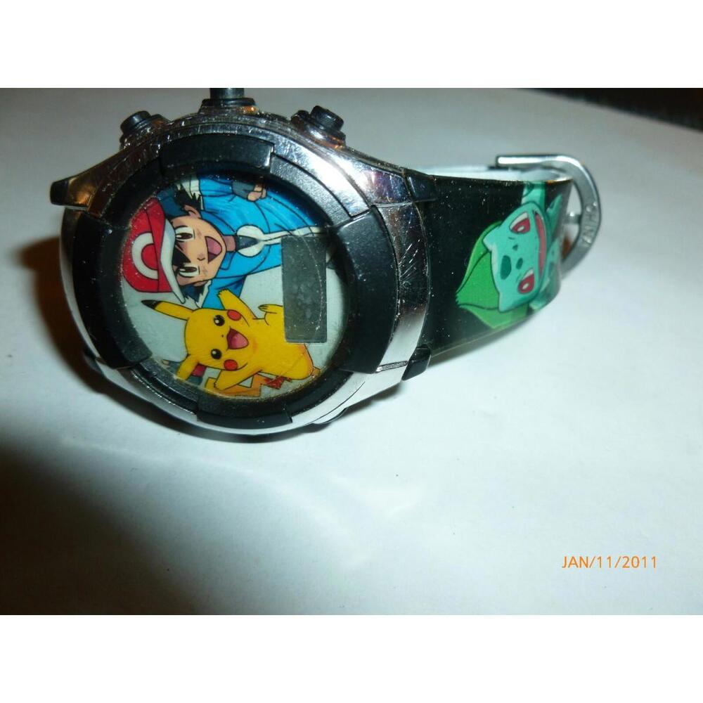 Accutime Kids Pokemon Pikachu &‎ Ash Digital LCD Quartz Watch